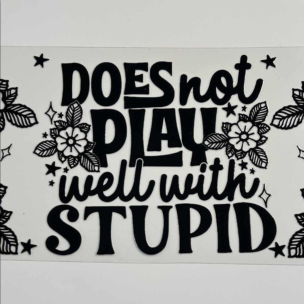 Play Well Cup Decal